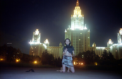 Natalia Z in City Lights from Nude In Russia