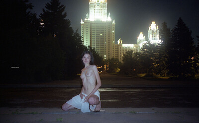 Natalia Z in City Lights from Nude In Russia