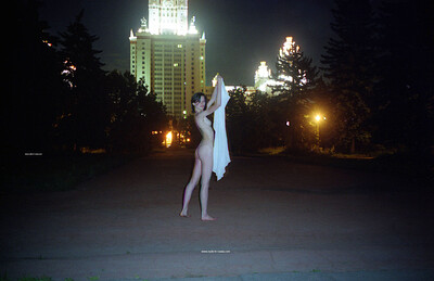 Natalia Z in City Lights from Nude In Russia