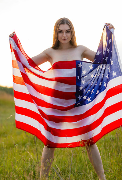 Monika May in Star Spangled from Metart