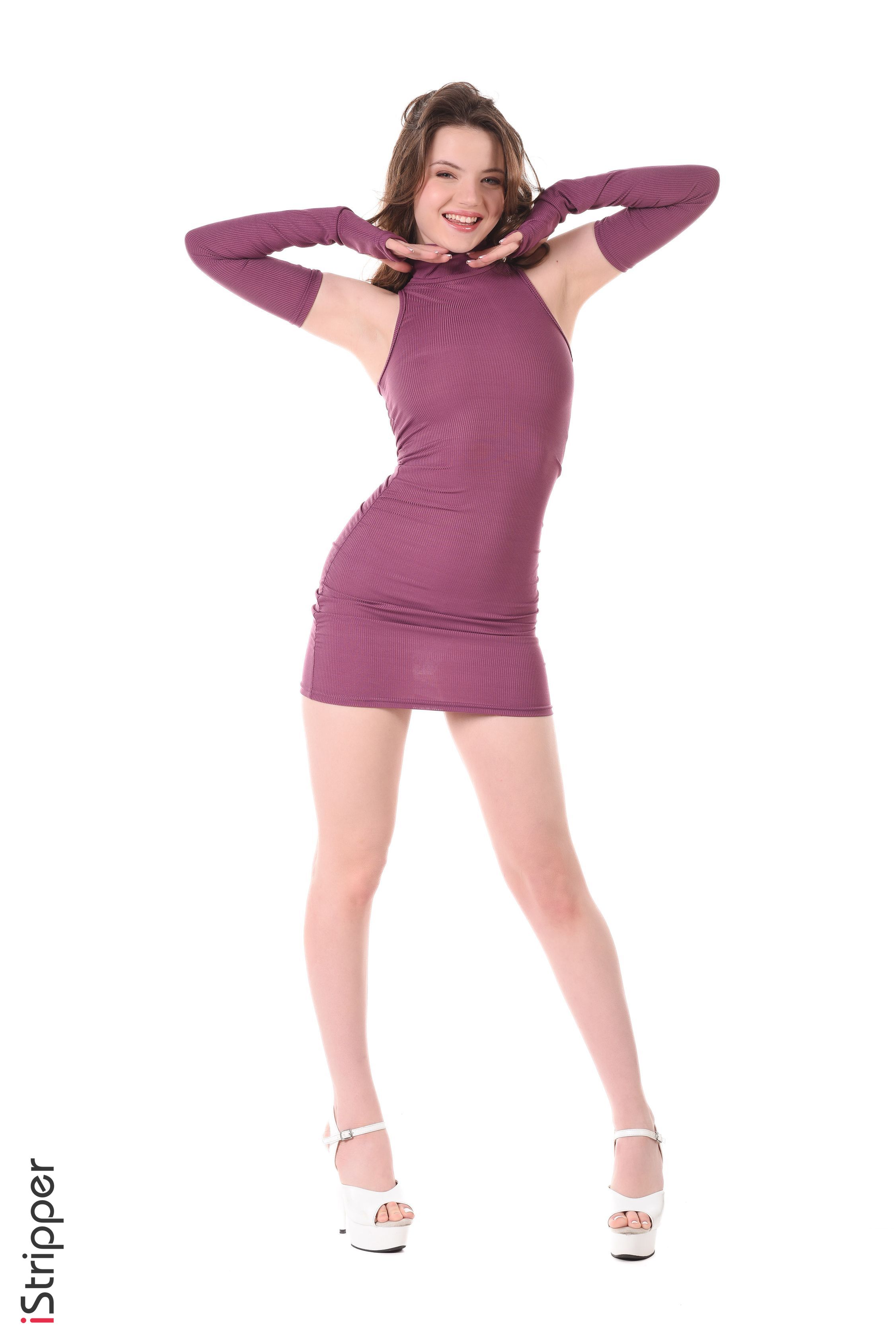 Toree in Istripper set Purple Freedom