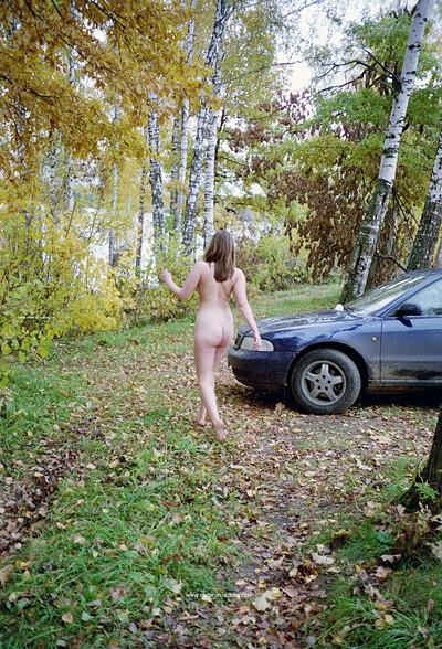 Gella in Autumn Walk from Nude In Russia