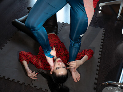 Lil Karla and Mia in Getting Back Into The Home Gym from Straplez