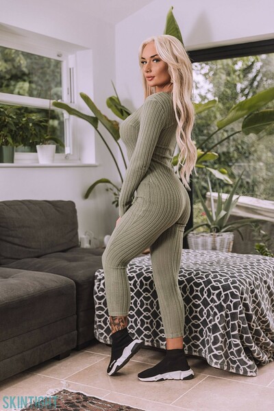 Charlotte Stevens in Camouflage from Skintight Glamour