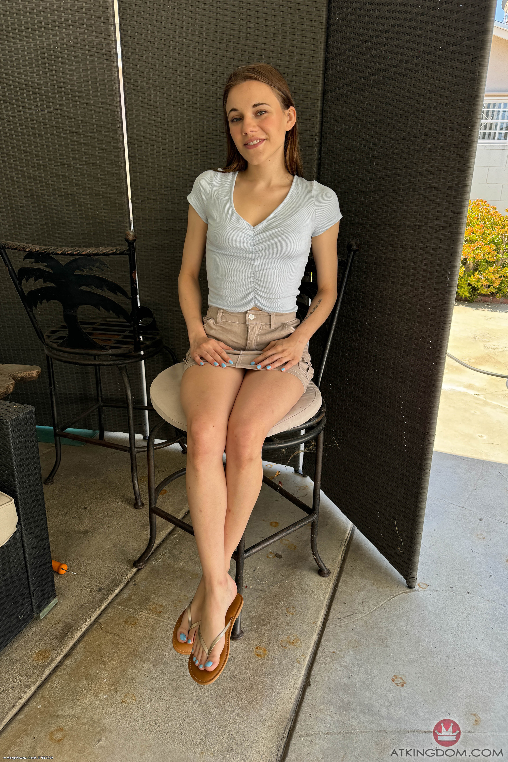 Rose Carter in ATK Petites set Behind the Scenes