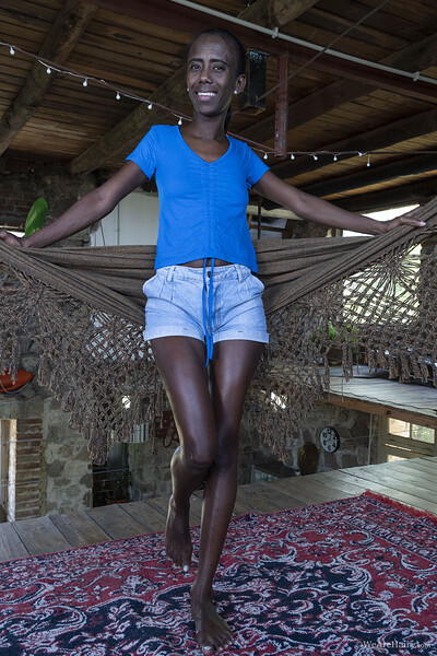 Luz M in Denim Shorts from We Are Hairy