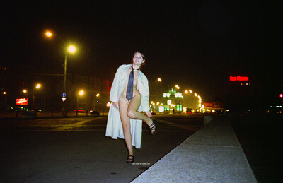 Gella in Night walk from Nude In Russia