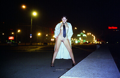 Gella in Night walk from Nude In Russia
