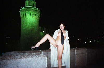 Gella in Night walk from Nude In Russia