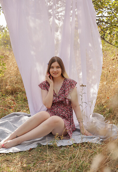 Dunia in Relaxing In The Garden from Stunning 18