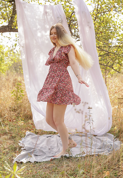 Dunia in Relaxing In The Garden from Stunning 18
