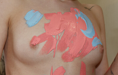 Kristina Proxy in Body As Paint Brush from Zishy