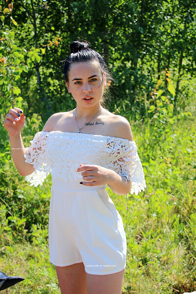 Olga K in Wild And Outside from Nude In Russia