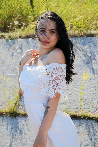 Olga K in Wild And Outside from Nude In Russia