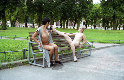Ruslana and Elsa in Flashing Duo from Nude In Russia