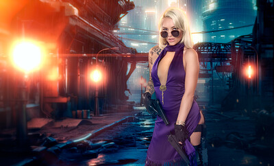 Alex Grey in Tekken 8 Nina Williams from VR Cosplay X