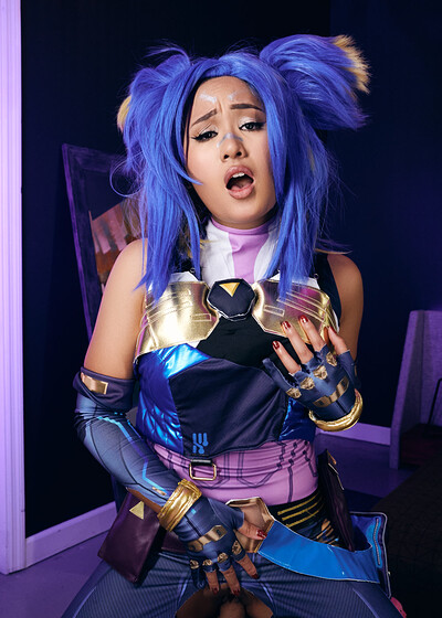 Phoebe Kalib in Valorant Neon from VR Cosplay X