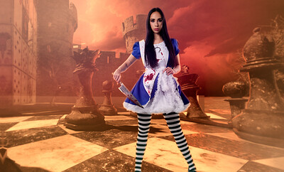 Gaby Ortega in Alice Madness Returns from VR Cosplay X