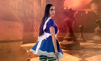 Gaby Ortega in Alice Madness Returns from VR Cosplay X