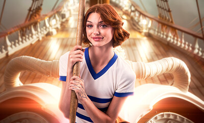 Shrooms Q in One Piece Nami from VR Cosplay X