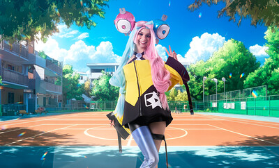 Molly Little in Pokemon Violet from VR Cosplay X