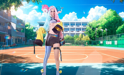 Molly Little in Pokemon Violet from VR Cosplay X