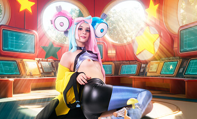 Molly Little in Pokemon Violet from VR Cosplay X