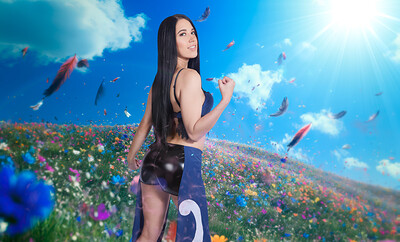 Alex Coal in Final Fantasy Rinoa Heartilly from VR Cosplay X