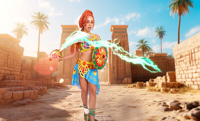 Daisy Fuentes in Hyrule Warriors Age of Calamity from VR Cosplay X