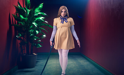 Gia OhMy in M3GAN from VR Cosplay X