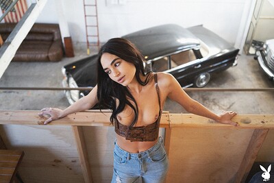 Sarah Mollica in Auto Body from Playboy