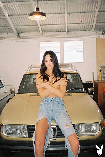 Sarah Mollica in Auto Body from Playboy