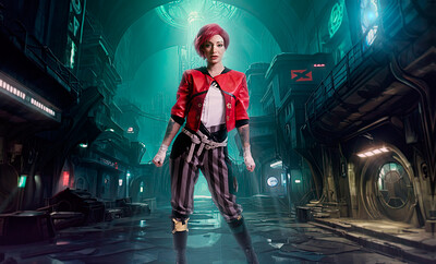 Raven Lane in Arcane Vi  from VR Cosplay X