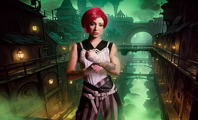 Raven Lane in Arcane Vi  from VR Cosplay X