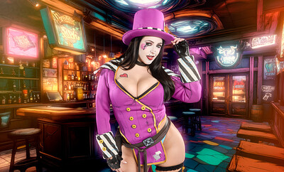 Angela White in Borderlands Mad Moxxi from VR Cosplay X