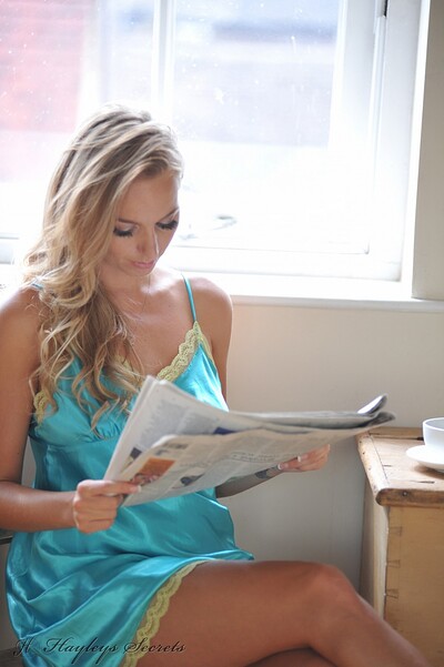 Hayley Marie Coppin in Morning Paper from Hayleys Secrets