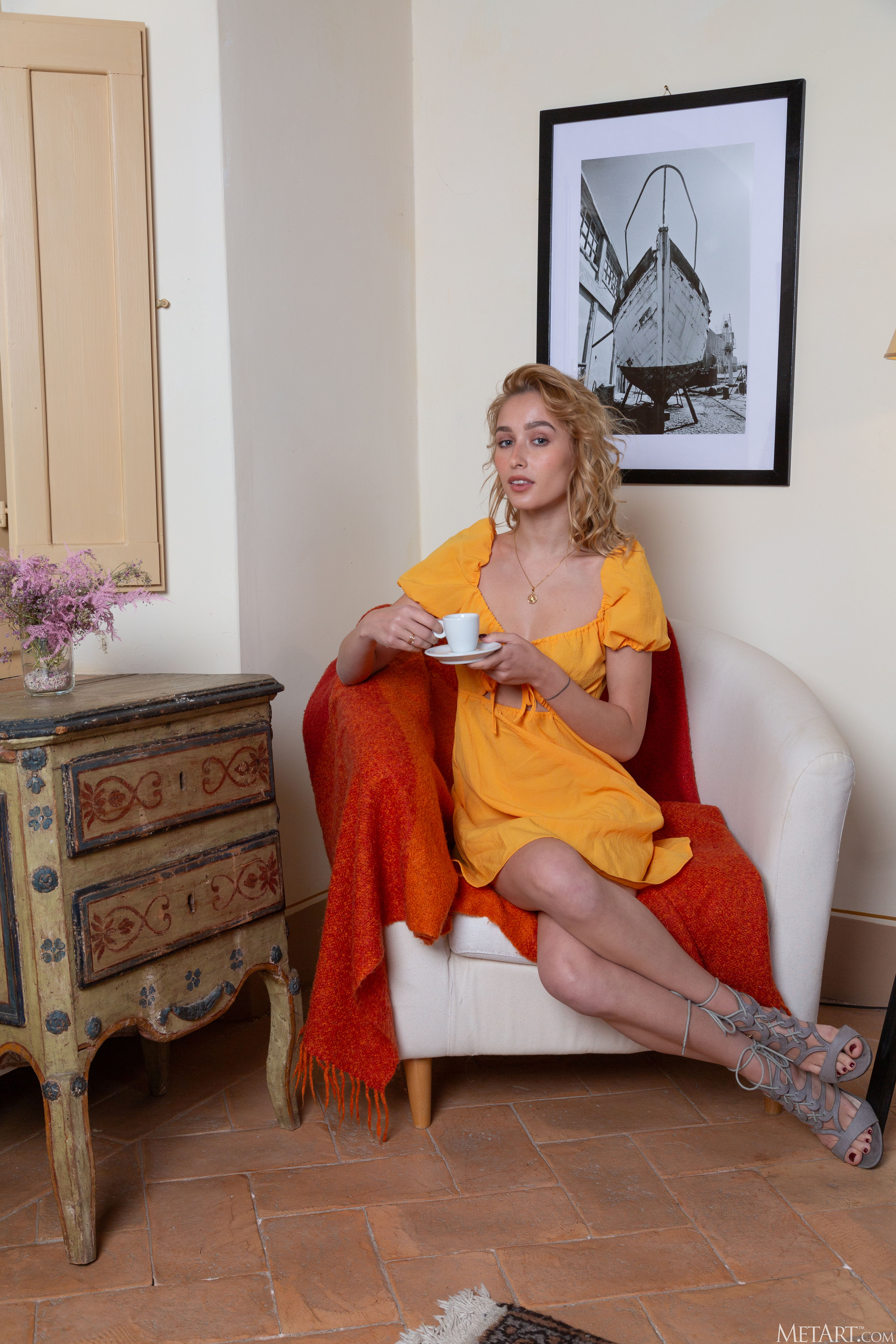 Kelly Collins in Metart set Bed And Breakfast