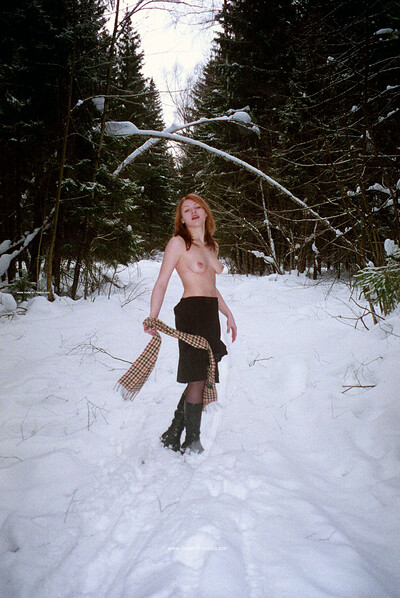 Anna in Her New Boots from Nude In Russia