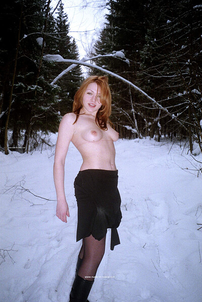 Anna in Her New Boots from Nude In Russia