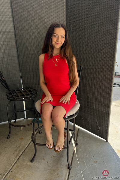 Serena Hill in Beach Date And Spreads Bts from ATK Petites