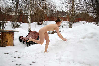 Milana in Snowy Days from Nude In Russia