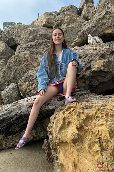 Sia Wood in Malibu Pier Date BTS from ATK Petites