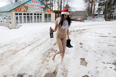 Katja P in Happy New Year from Nude In Russia