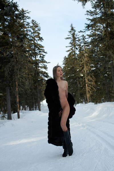 Daria Ber in Russian Fur from Nude In Russia