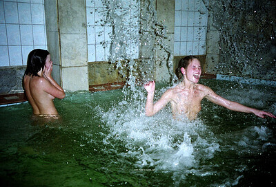 Mila and Sonja in Sauna Time from Nude In Russia