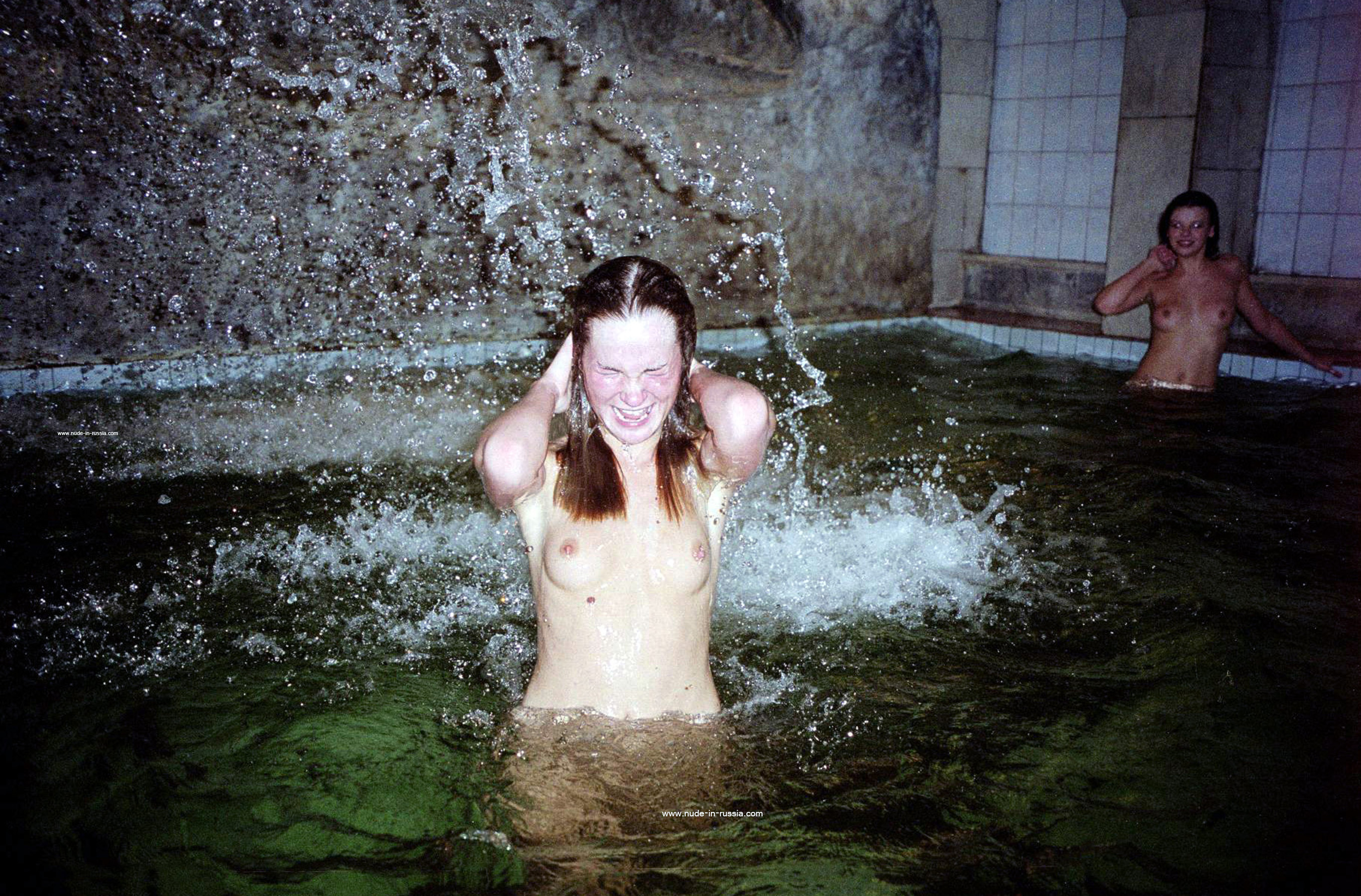 Mila in Nude In Russia set Sauna Time