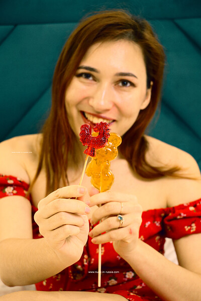 Elvira K in Lollipops from Nude In Russia