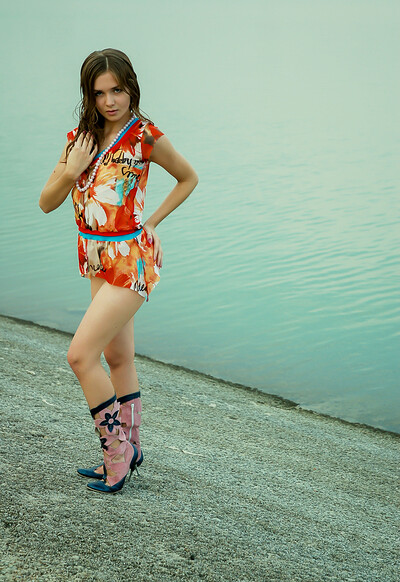 Eivor H in Eivor With Boots On The Beach from Stunning 18