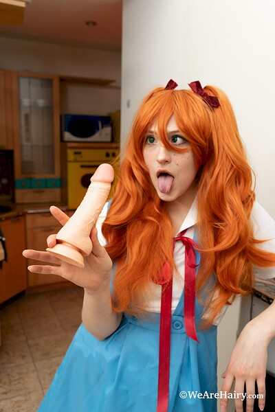 Yuka Minori in Masturbates Dressed In Anime from We Are Hairy