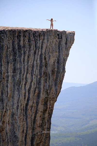 Angelina A in Kachi-Kalyon Mountain from Nude In Russia